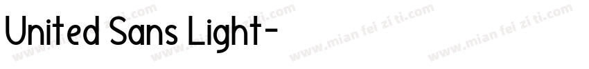 United Sans Light字体转换